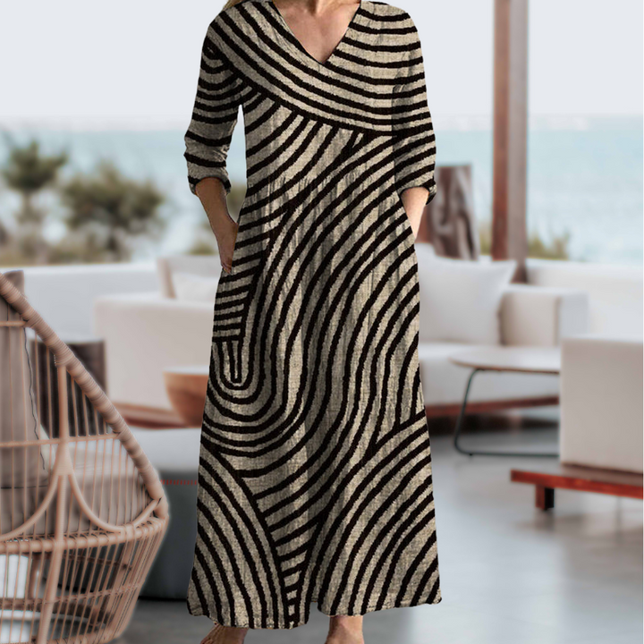 Gianna - Vintage Stripe Dress
