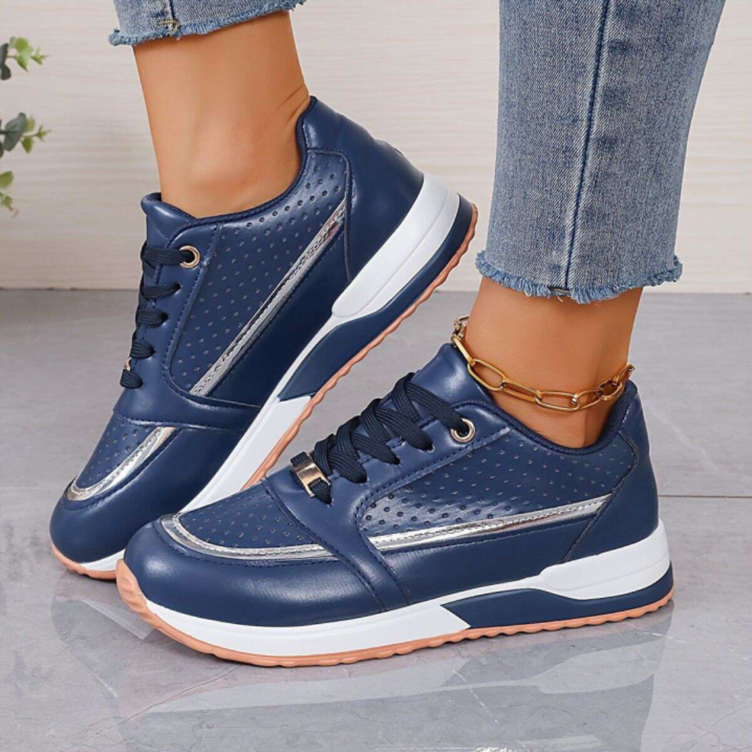 Margaret - Lace-Up Walking Sneakers
