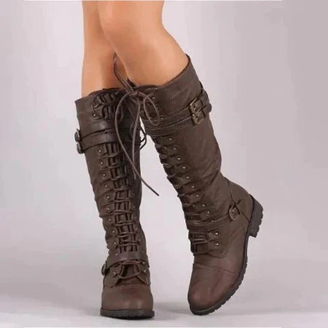 Kennedy - Retro Lace Boots