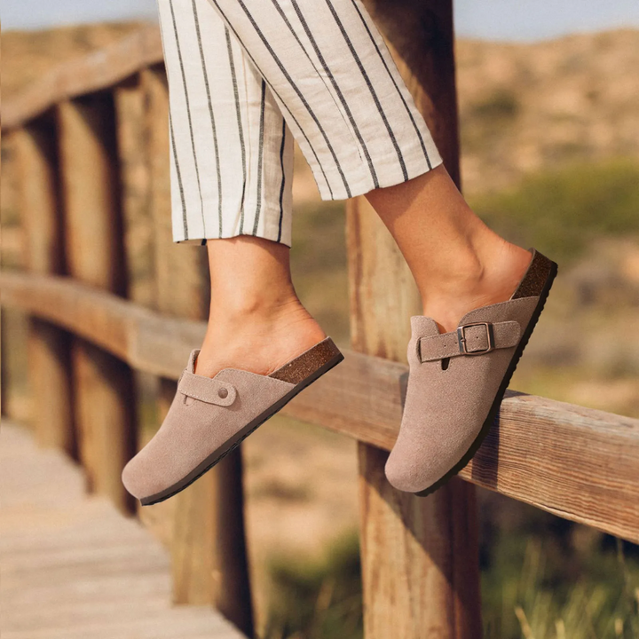 Milena | Women's Slip-On Buckle Sandals