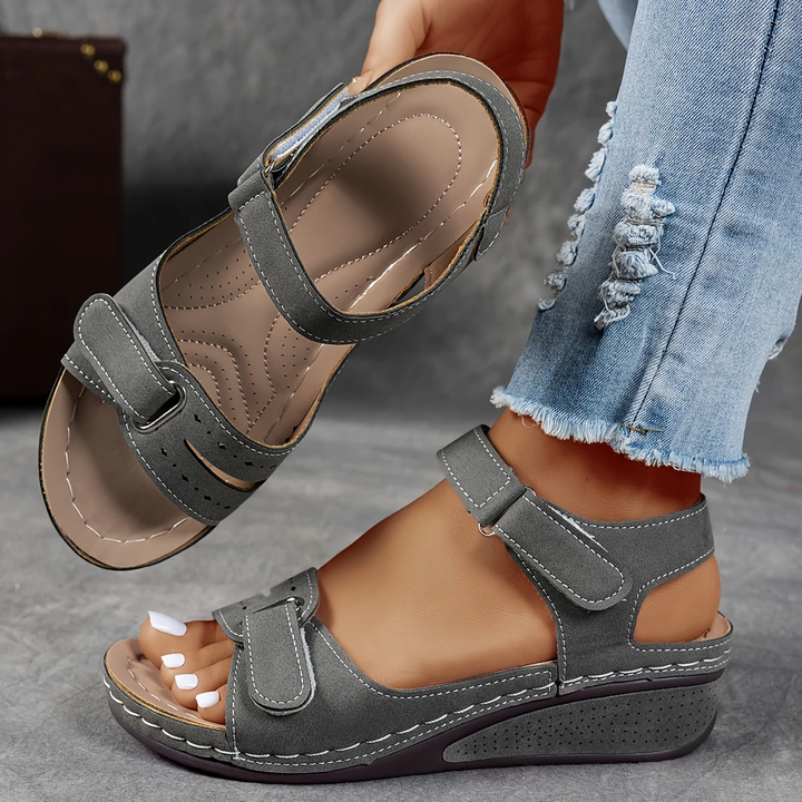 Rae | Women's Platform Cushioned Wedge Sandals