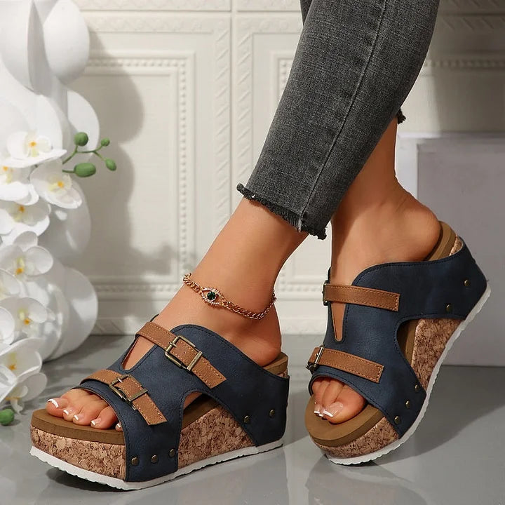 Clover | Women's Orthopedic Platform Wedge Sandals