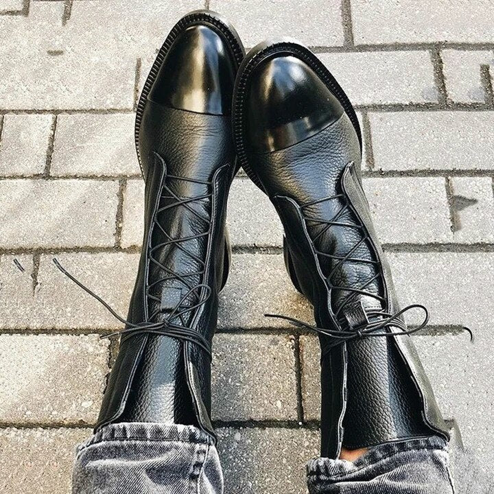 Emma - Winter Vegan Leather Boots