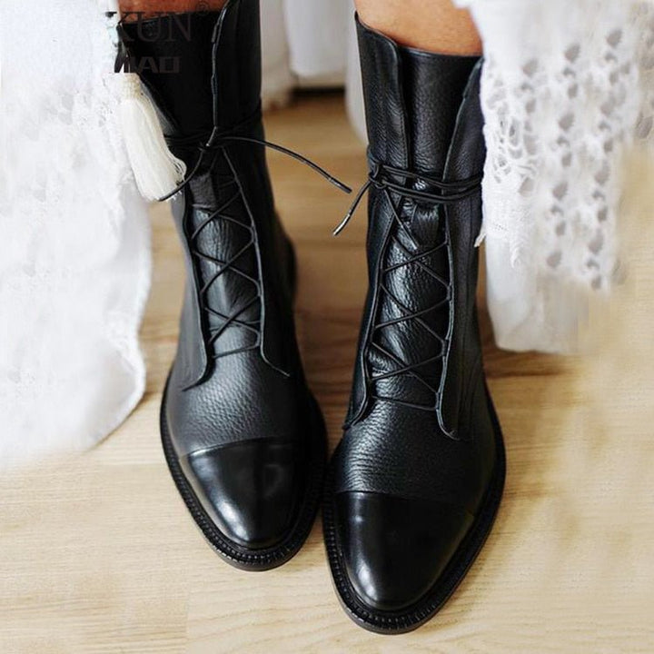 Emma - Winter Vegan Leather Boots