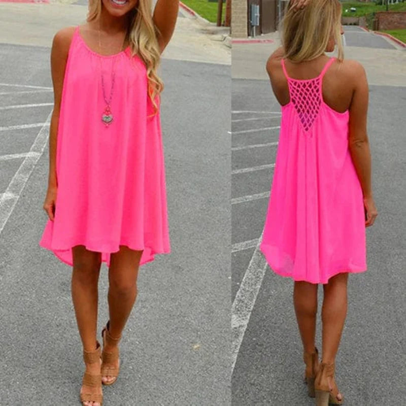 Sleeveless Summer Beach Cover Up Dress