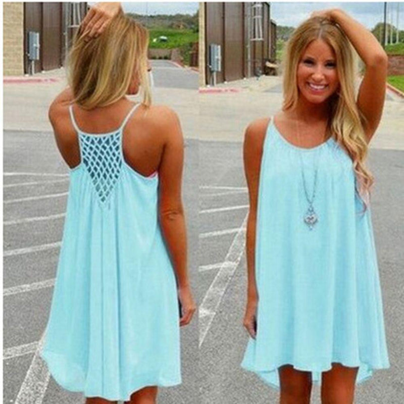 Sleeveless Summer Beach Cover Up Dress