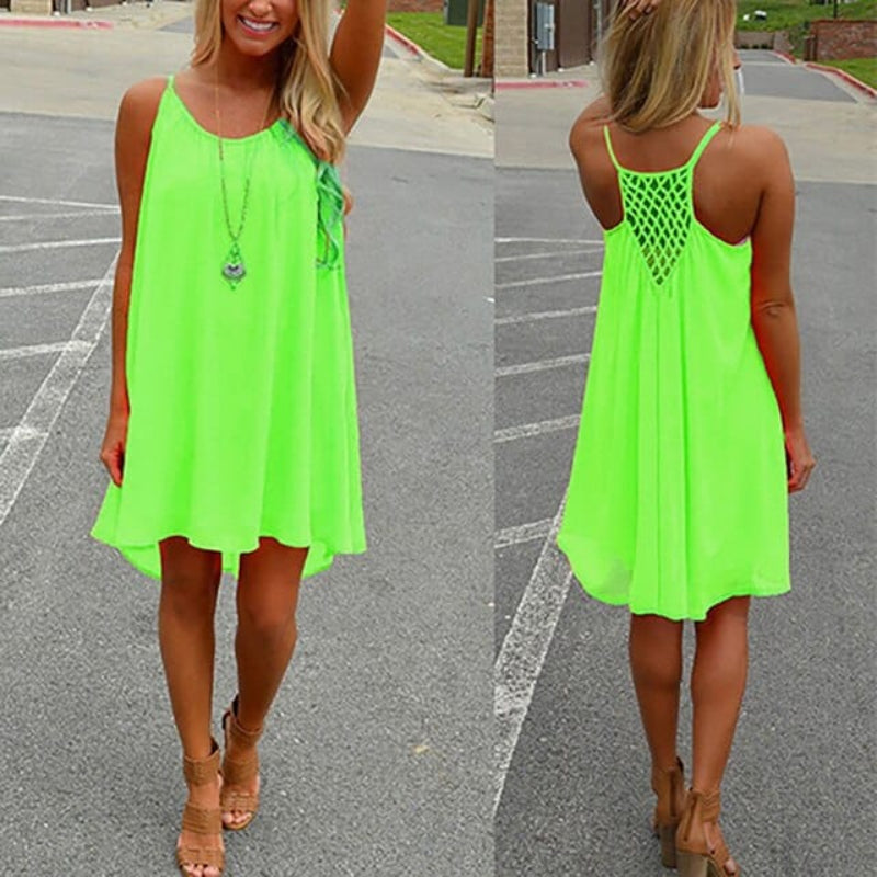 Sleeveless Summer Beach Cover Up Dress