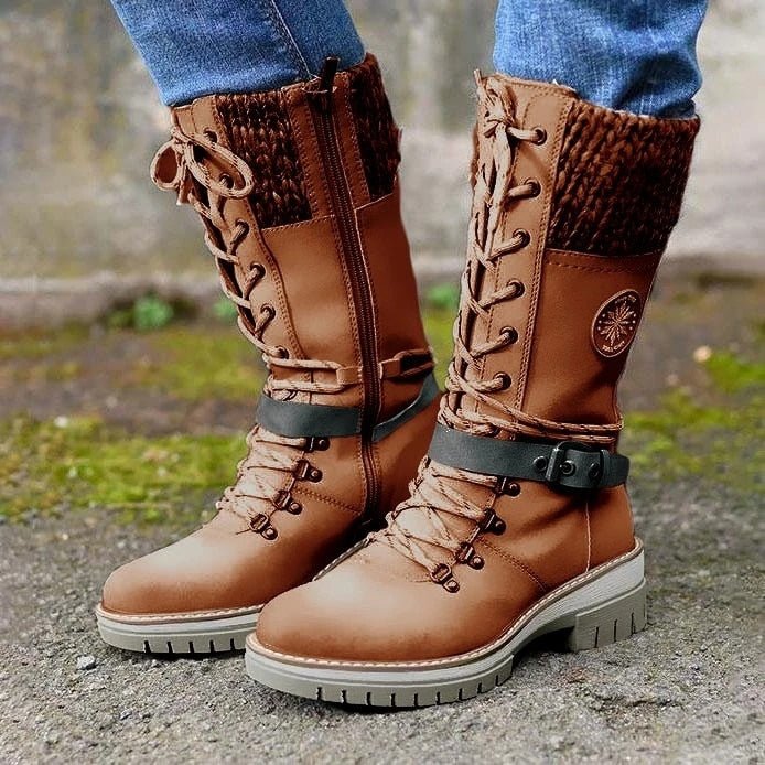 Sara - Lace-Up Winter Boots