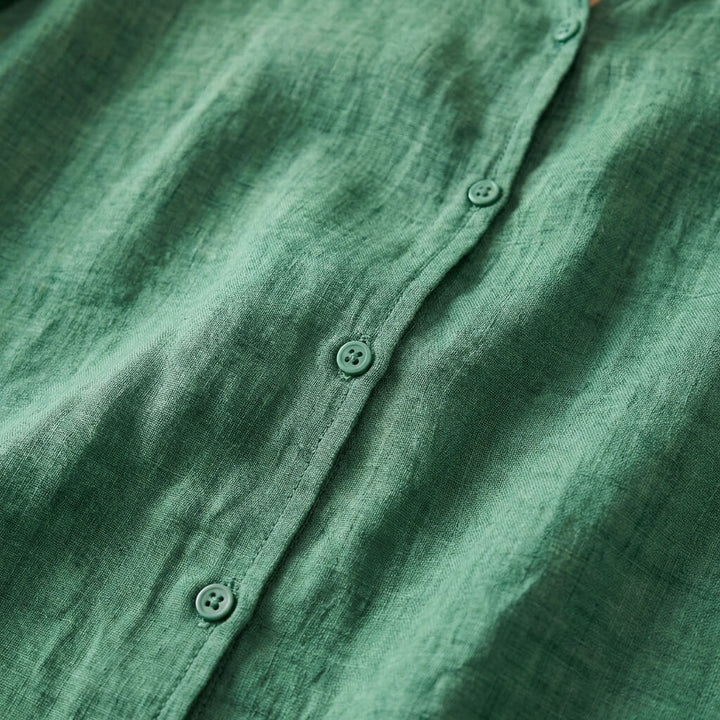 Clara Cotton-Linen Blouse
