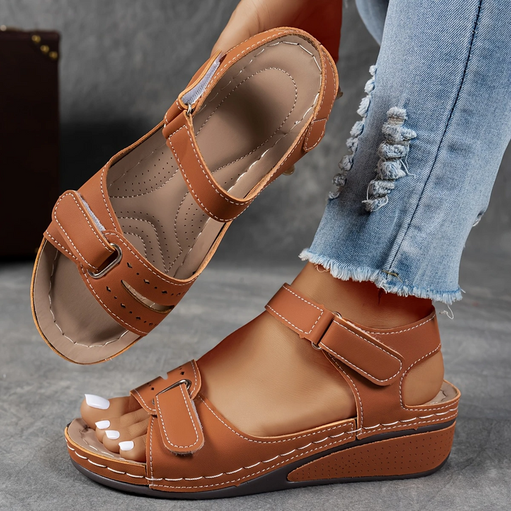 Rae | Women's Platform Cushioned Wedge Sandals