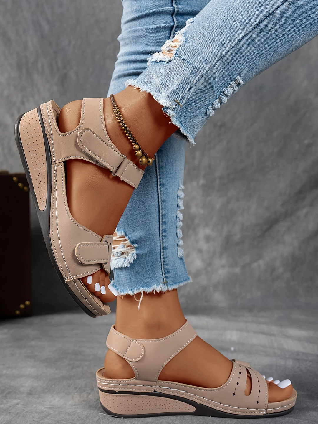 Rae | Women's Platform Cushioned Wedge Sandals