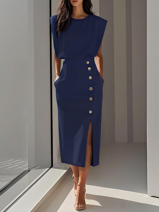 Aspen™ | Effortless Charm Midi Dress