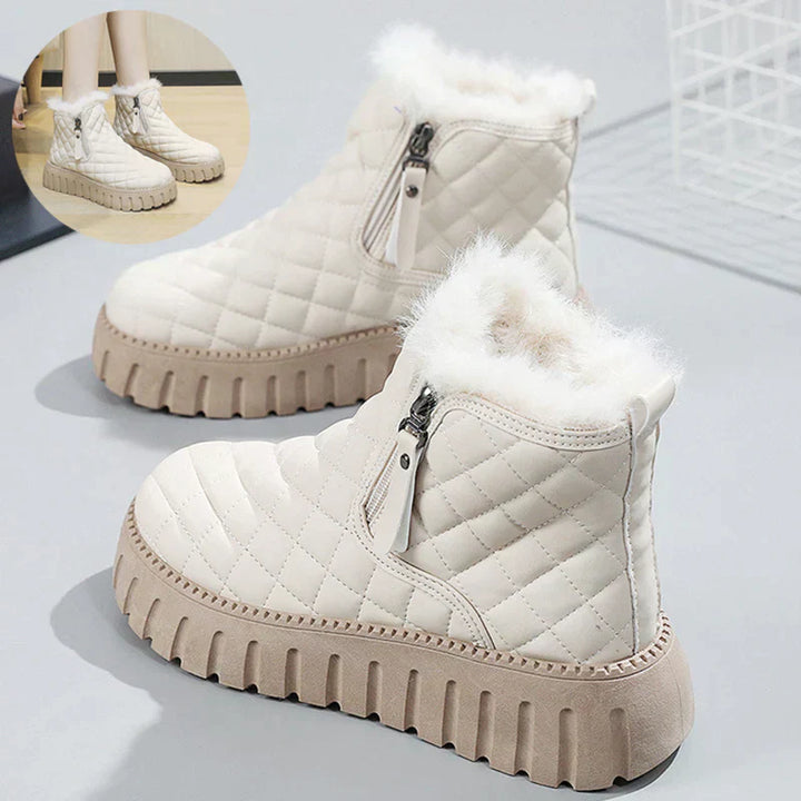 Lily - Checkered Ankle Boots