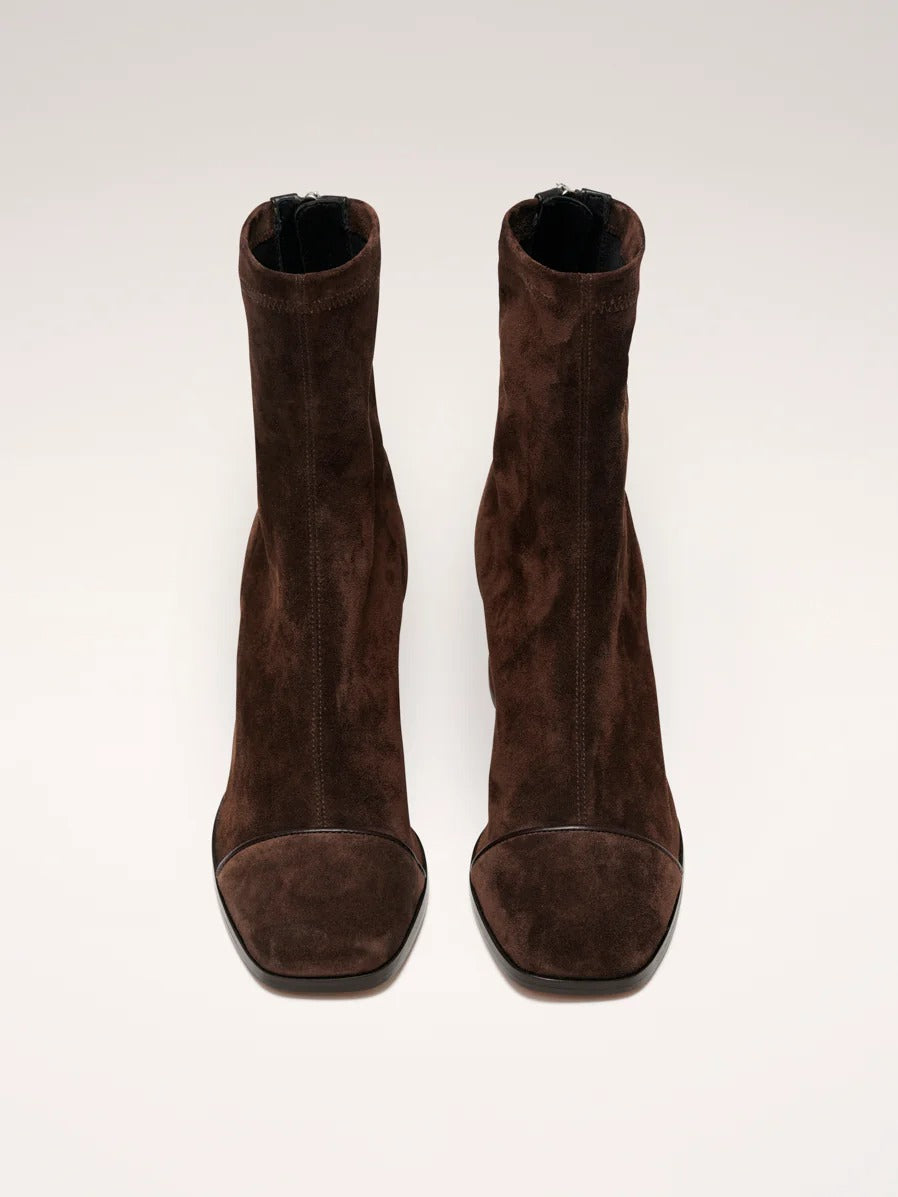 Jamie - Suede Square Toe Boots
