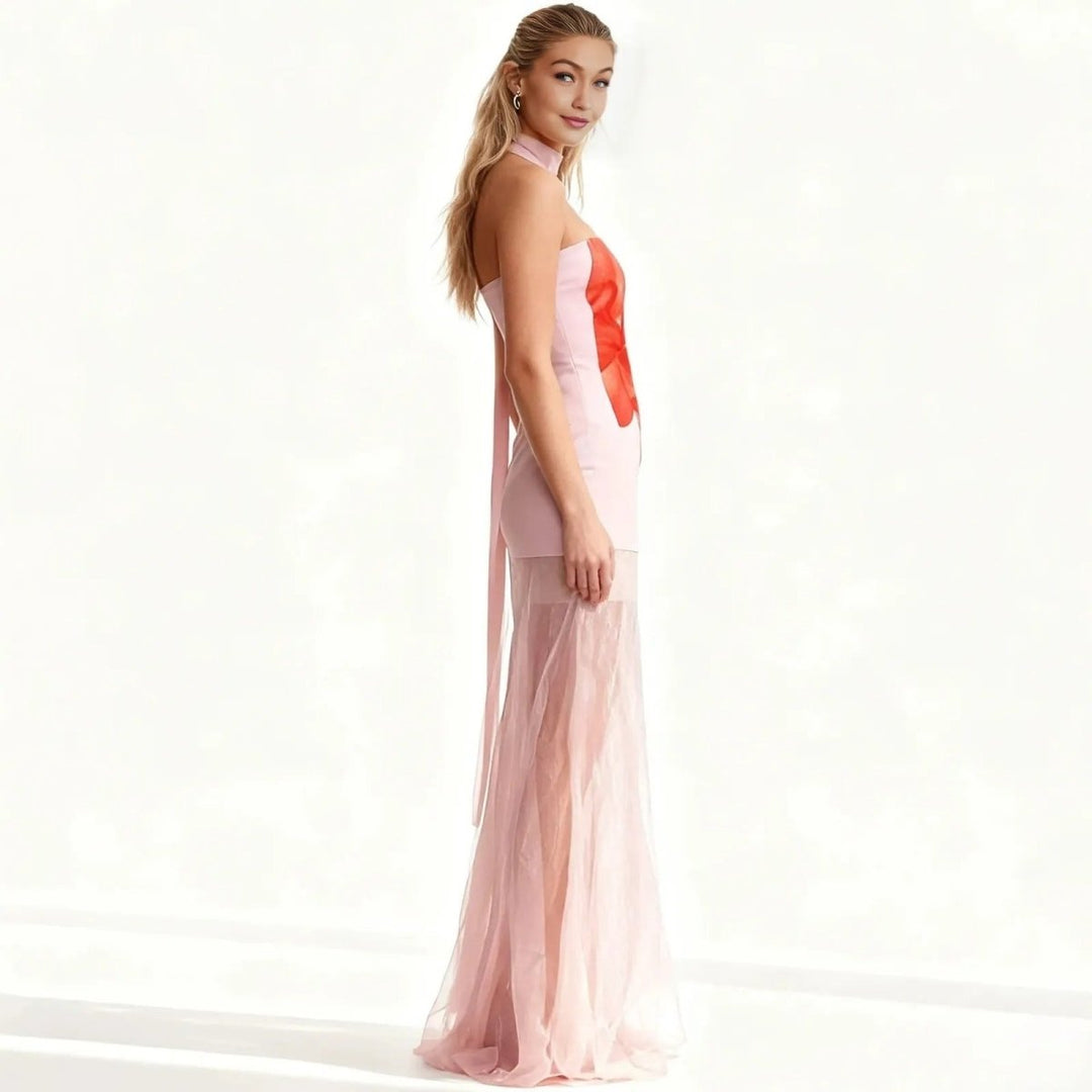 Ariah Floral Sleeveless Top with Scarf