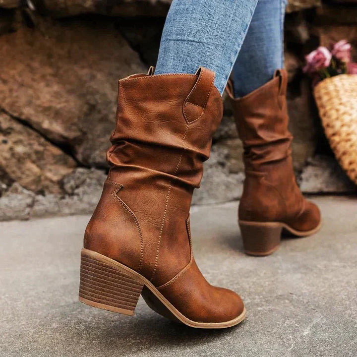 Elizabeth - Western Slouch Boots