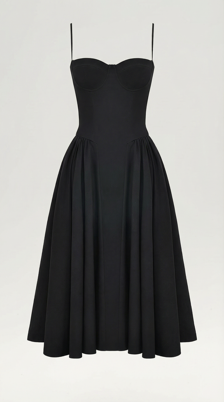 Odette Corset Midi Dress