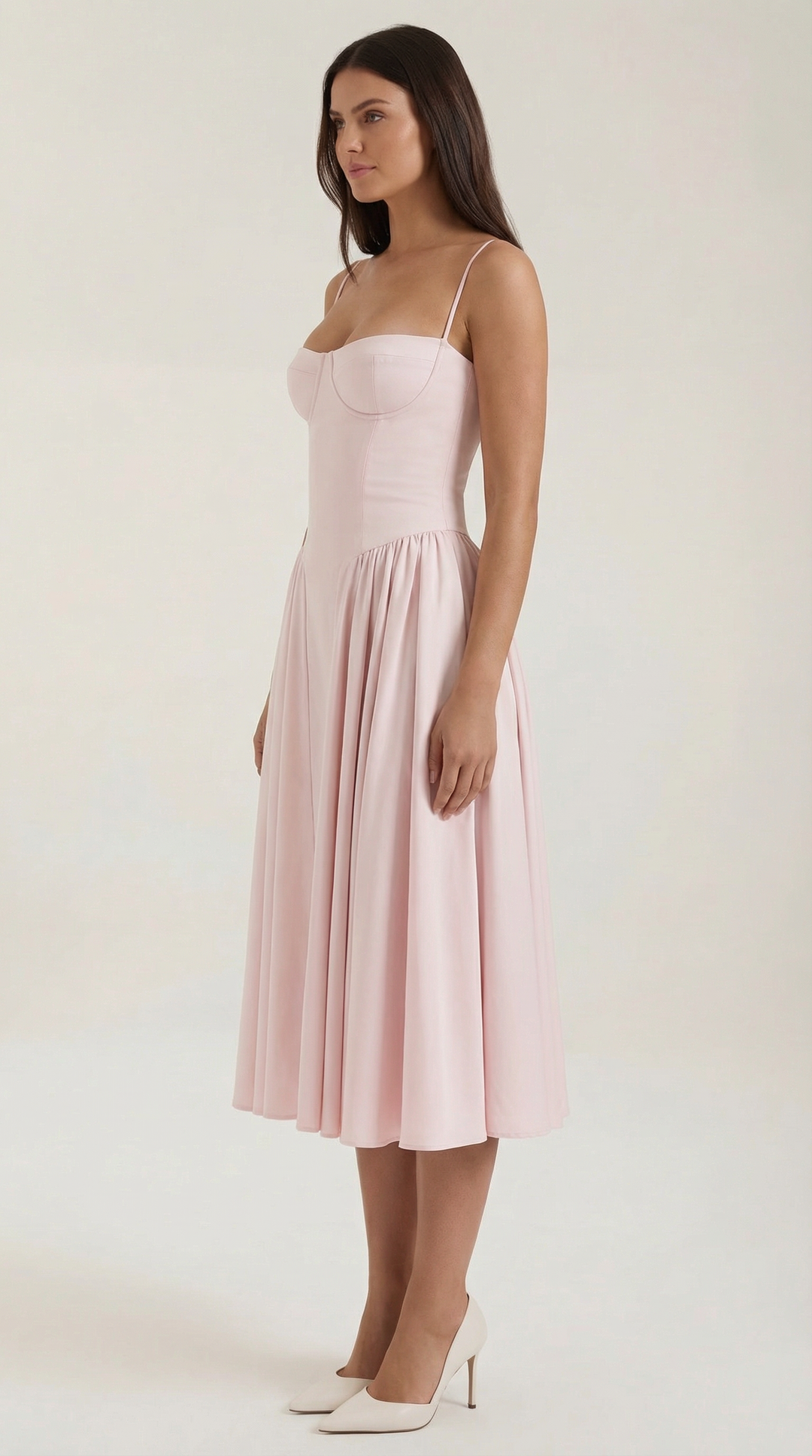 Odette Corset Midi Dress