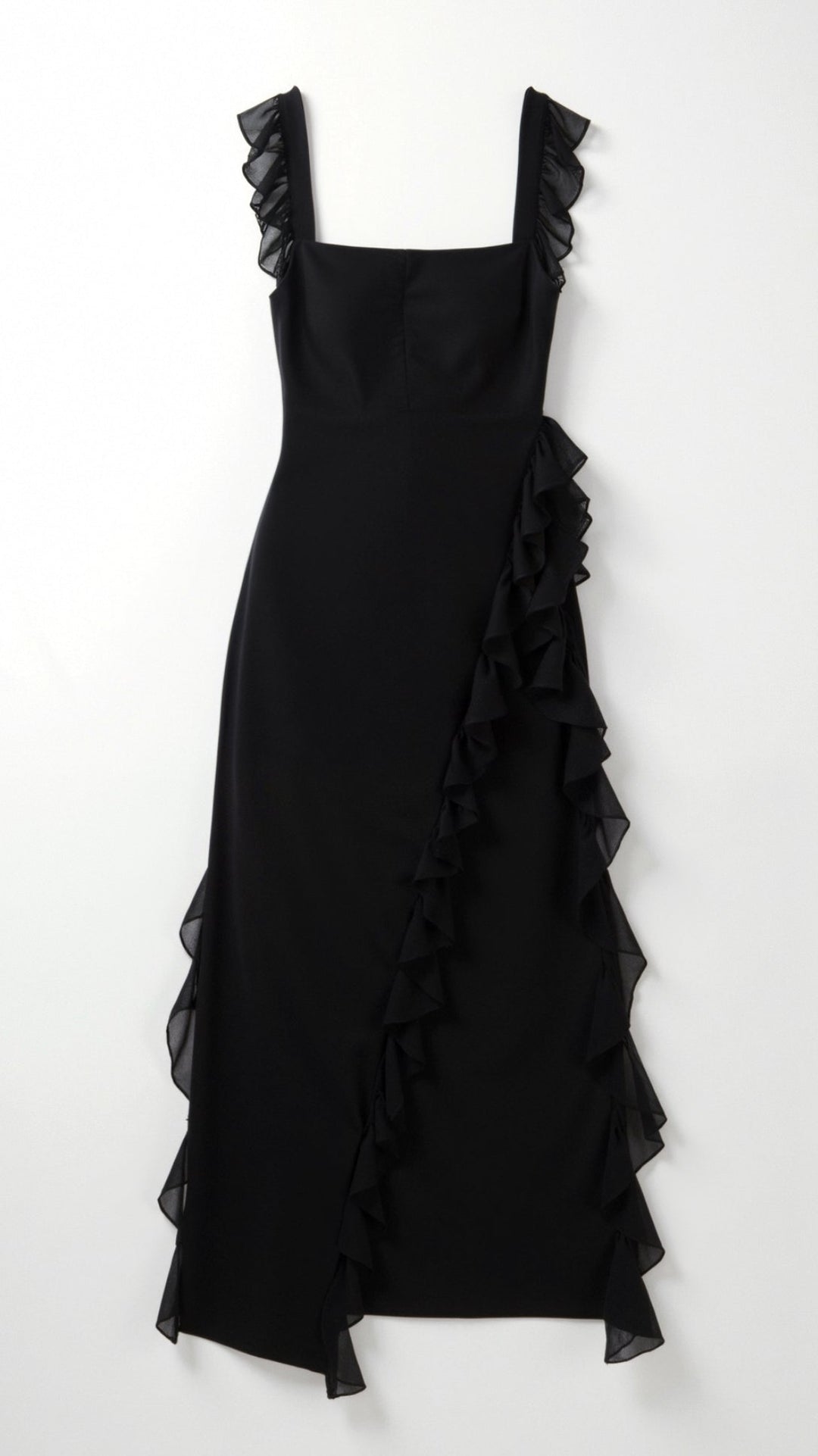 Women's Prom Dress | Ruffled with Slit Maxi