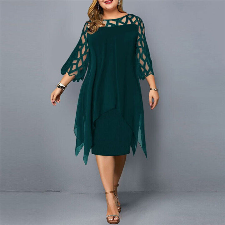 Isabella – Elegant Midi Dress in Plus Size