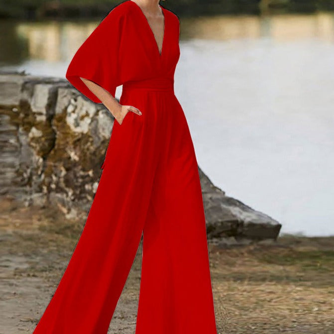 Lena - Elegant V-neck jumpsuit