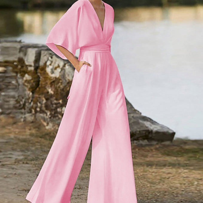 Lena - Elegant V-neck jumpsuit